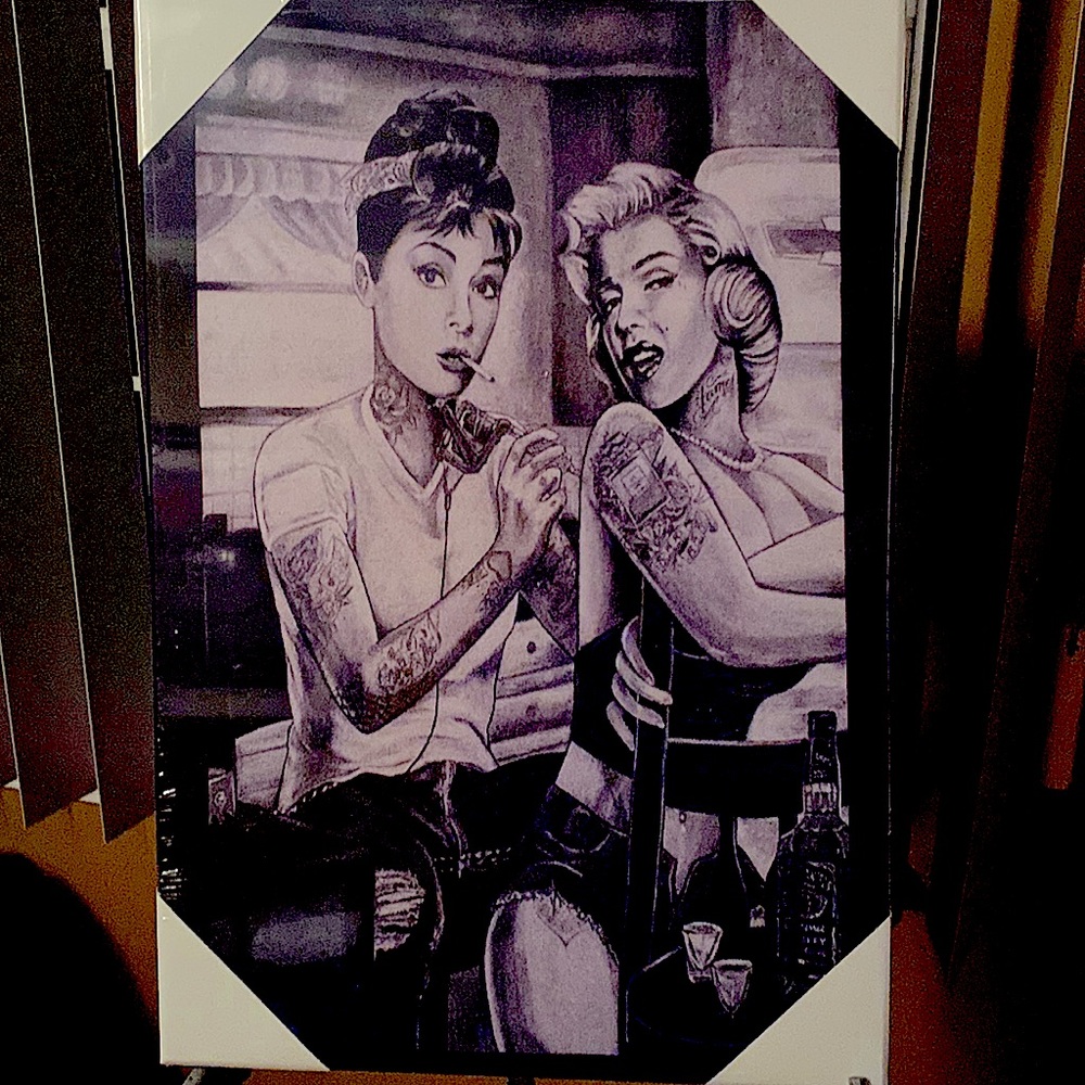 Marilyn and Hepburn